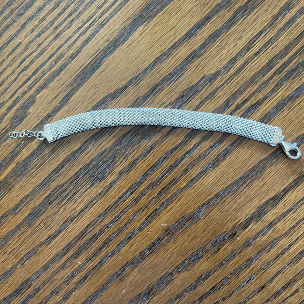 Elegant Silver Mesh Bracelet